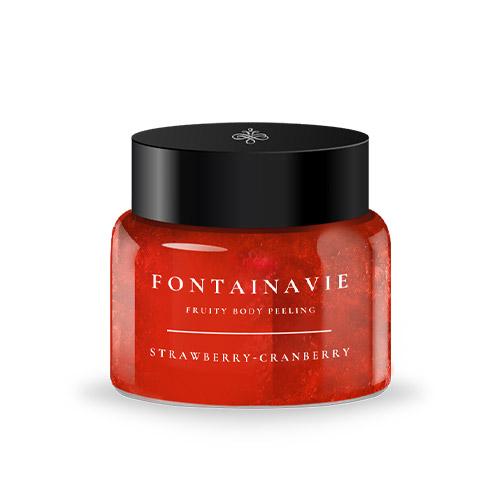 Fruity body peeling Strawberry - Cranberries 250 ml FONTAINAVIE